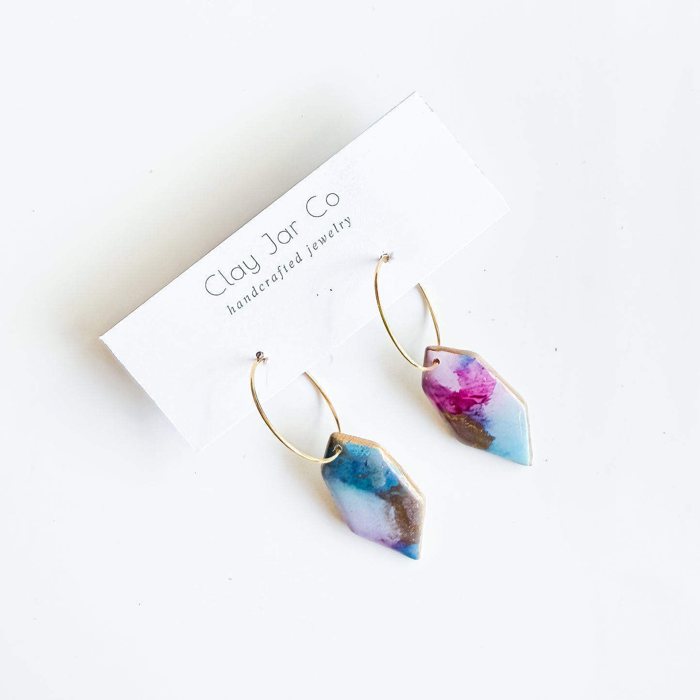Stellar Hoop Dangle Earrings